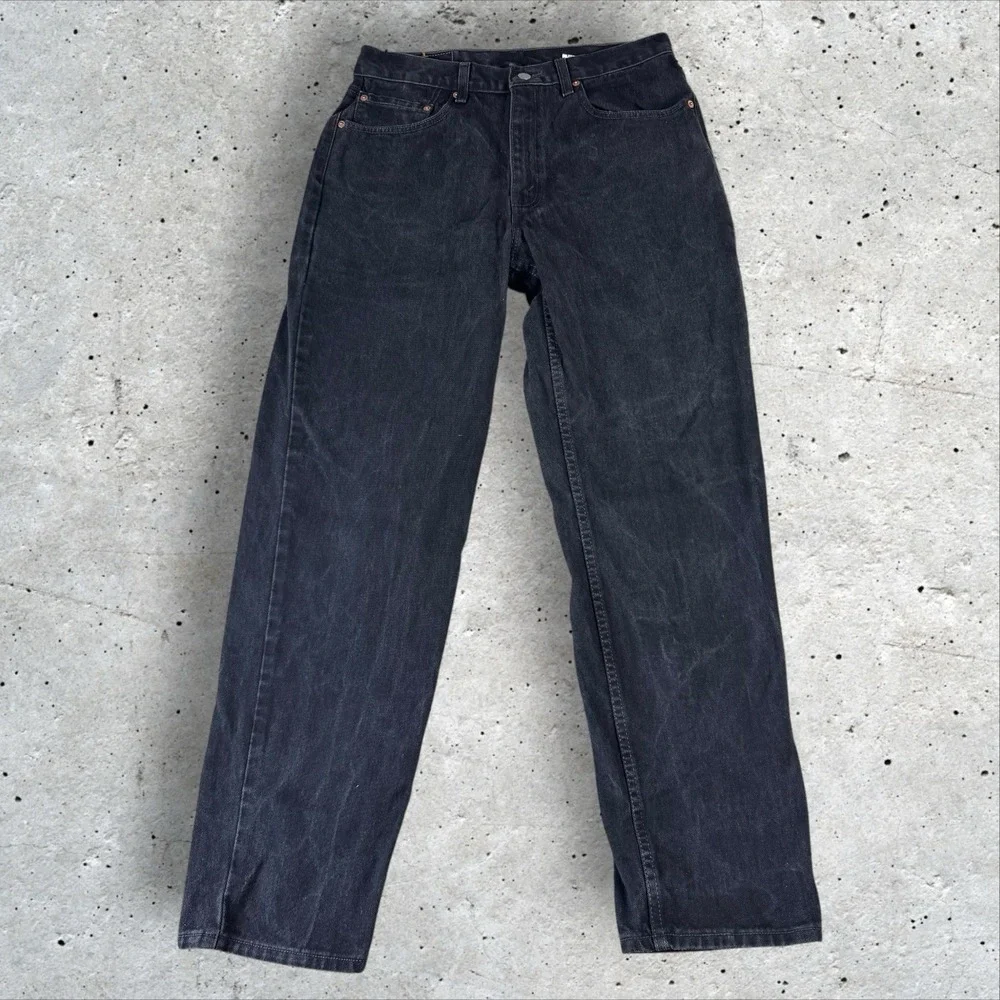 Vintage Levis‎ 550 Jeans Fits 30x32 90s Black Baggy Straight Relaxed Denim